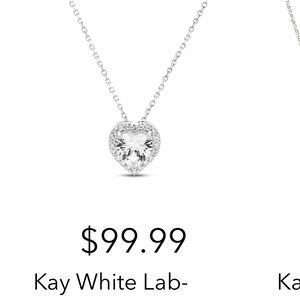 Diamond heart necklace from Kay Jewelers